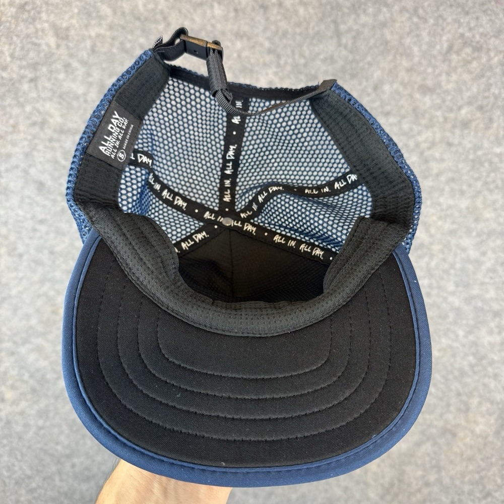 All Day Running Co Legacy Hat Trucker Retro Cap Blue Adjustable Outdoor - Picture 5 of 6